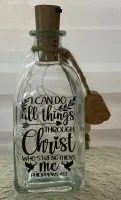 Bouteille LED - I can do all thigs through Christ... - Phil. 4:13