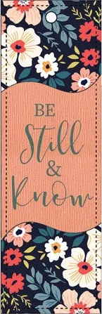 Marque-page cuir Be still & know