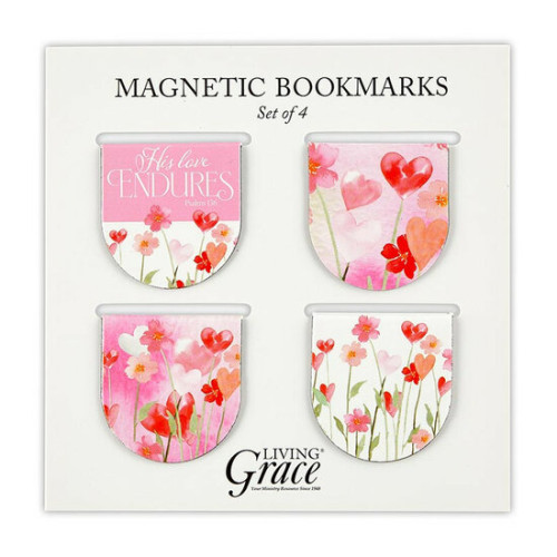 Marque-pages magnétique (4) His love endures - Psalms 136