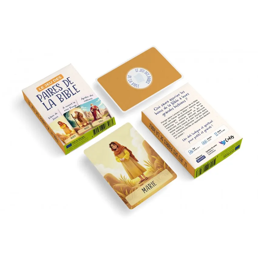 Jeu de cartes - Les paires de la Bible