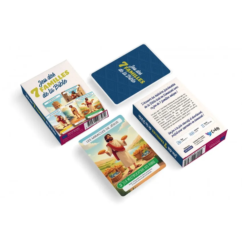 Jeu de cartes - Les familles de la Bible