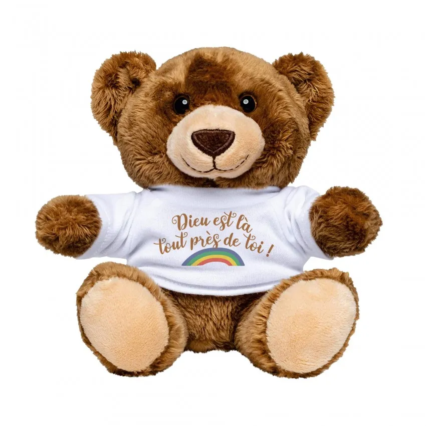 Peluche ours Teddy marron - Dieu est là...