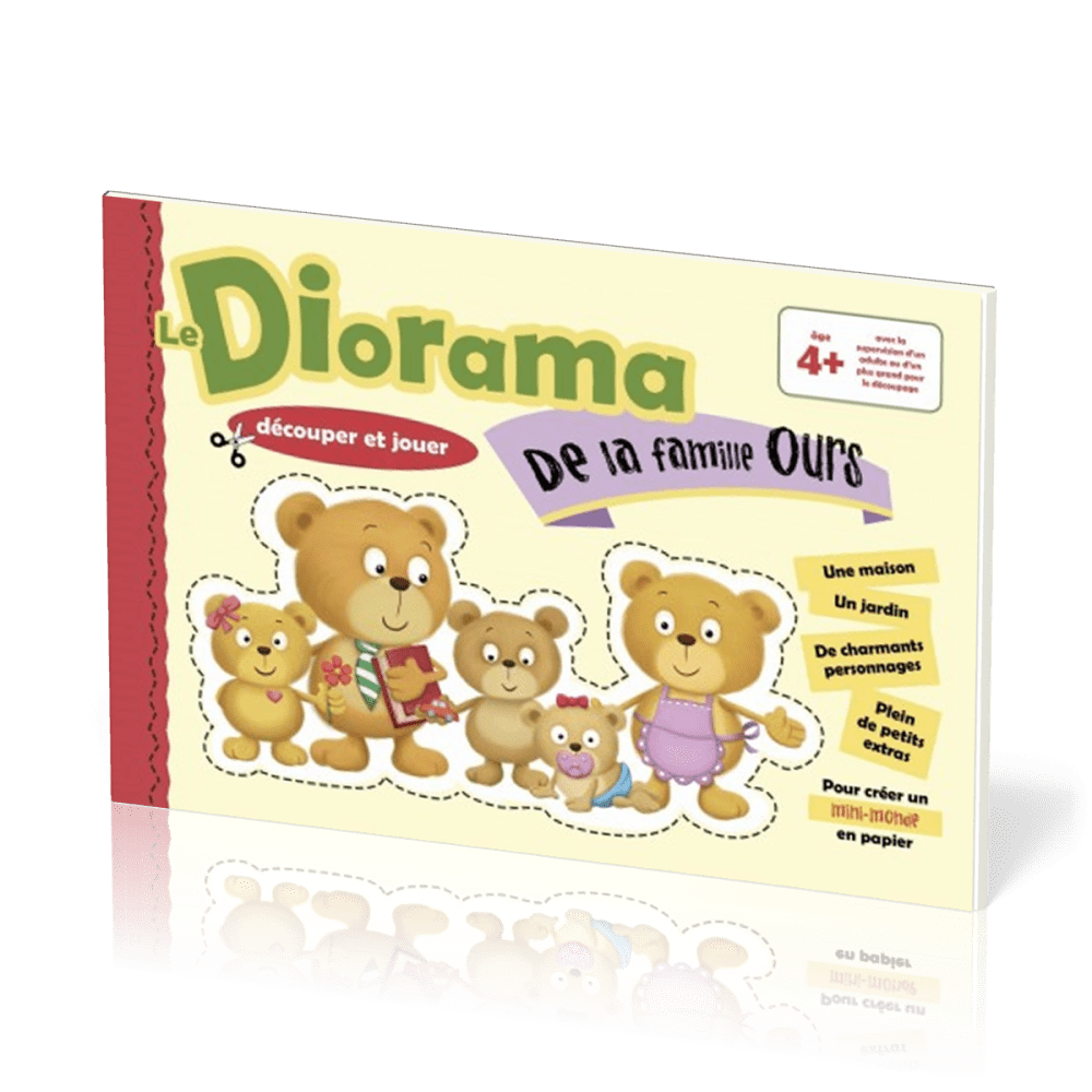 Diorama de la famille Ours - Papertoys