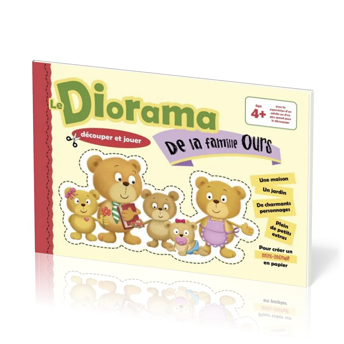 Diorama de la famille Ours - Papertoys