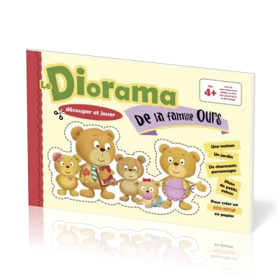 Diorama de la famille Ours - Papertoys