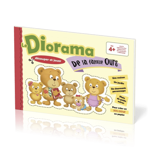 Diorama de la famille Ours - Papertoys