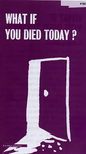 What if you die today ? (brochure)
