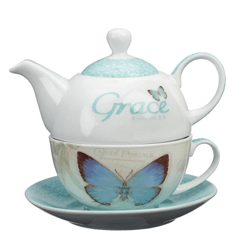 Tea service It is by grace you have geen saved - Ephesians 2:8