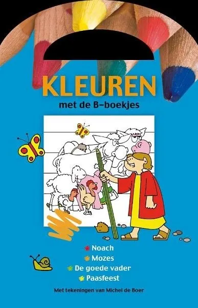 Kleuren met de Bijbel-boekjes - blauw