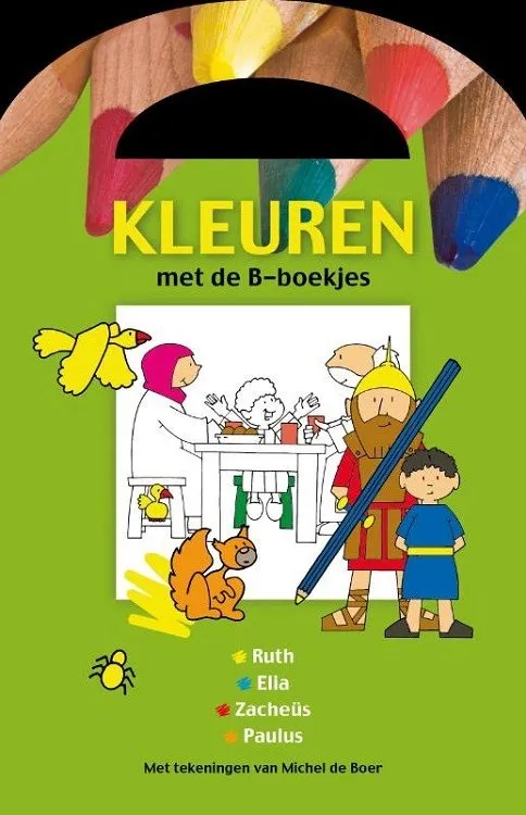 Kleuren met de Bijbel-boekjes - groen