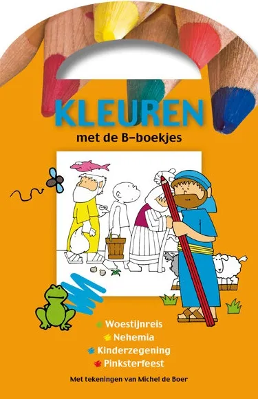 Kleuren met de Bijbel-boekjes - oranje