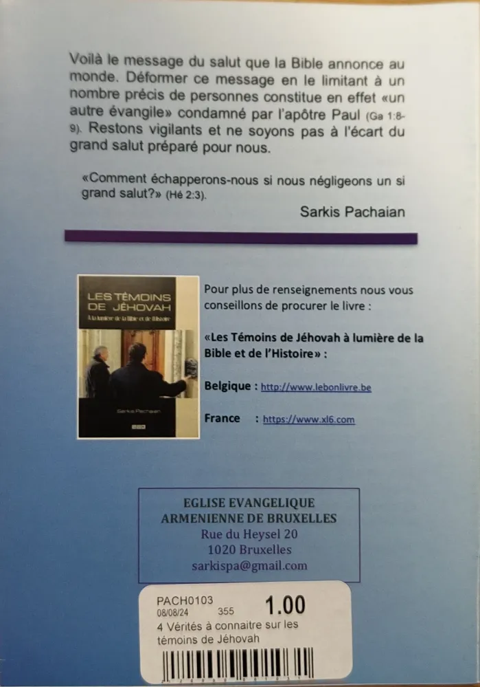 4 Vérités à connaitre sur les témoins de Jéhovah