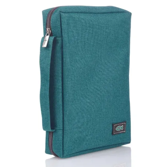 Housse S toile turquoise ICHTUS