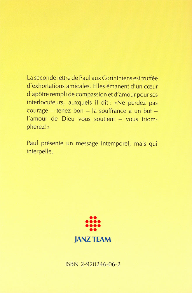 Confronté à l'amour - Explication de la deuxième épître aux Corinthiens