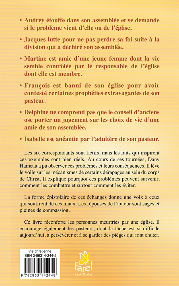 Lettres ouvertes à des chrétiens blessés (et à leurs pasteurs)