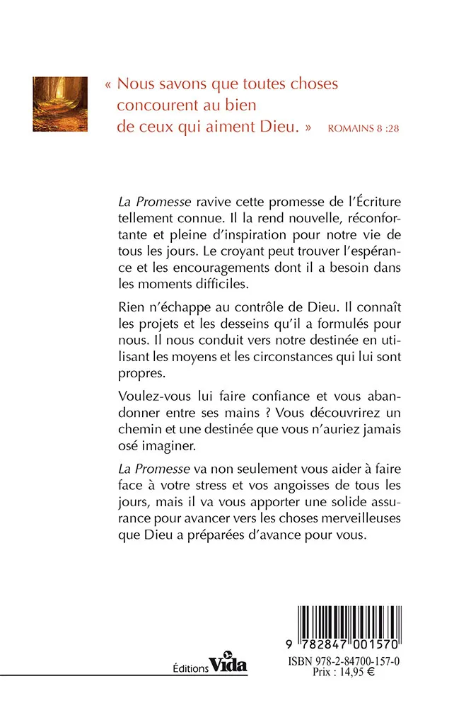 Promesse, La - Comment Dieu fait-il tout concourir pour notre bien ?