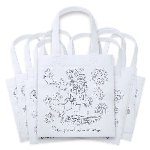 Sac à colorier "Dieu prend soin de moi"