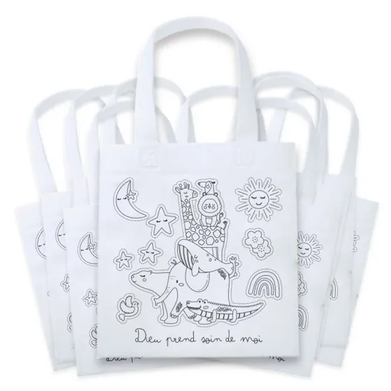 Sac à colorier Dieu prend soin de moi