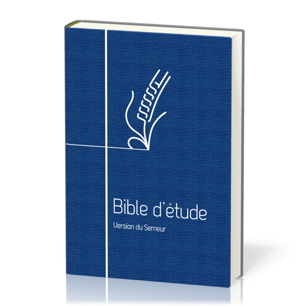 Bible Semeur Etude souple textile bleu