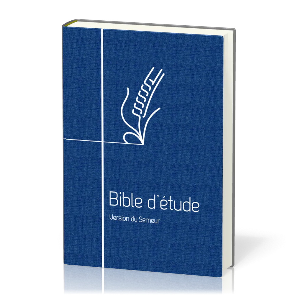 Bible Semeur Etude souple textile bleu