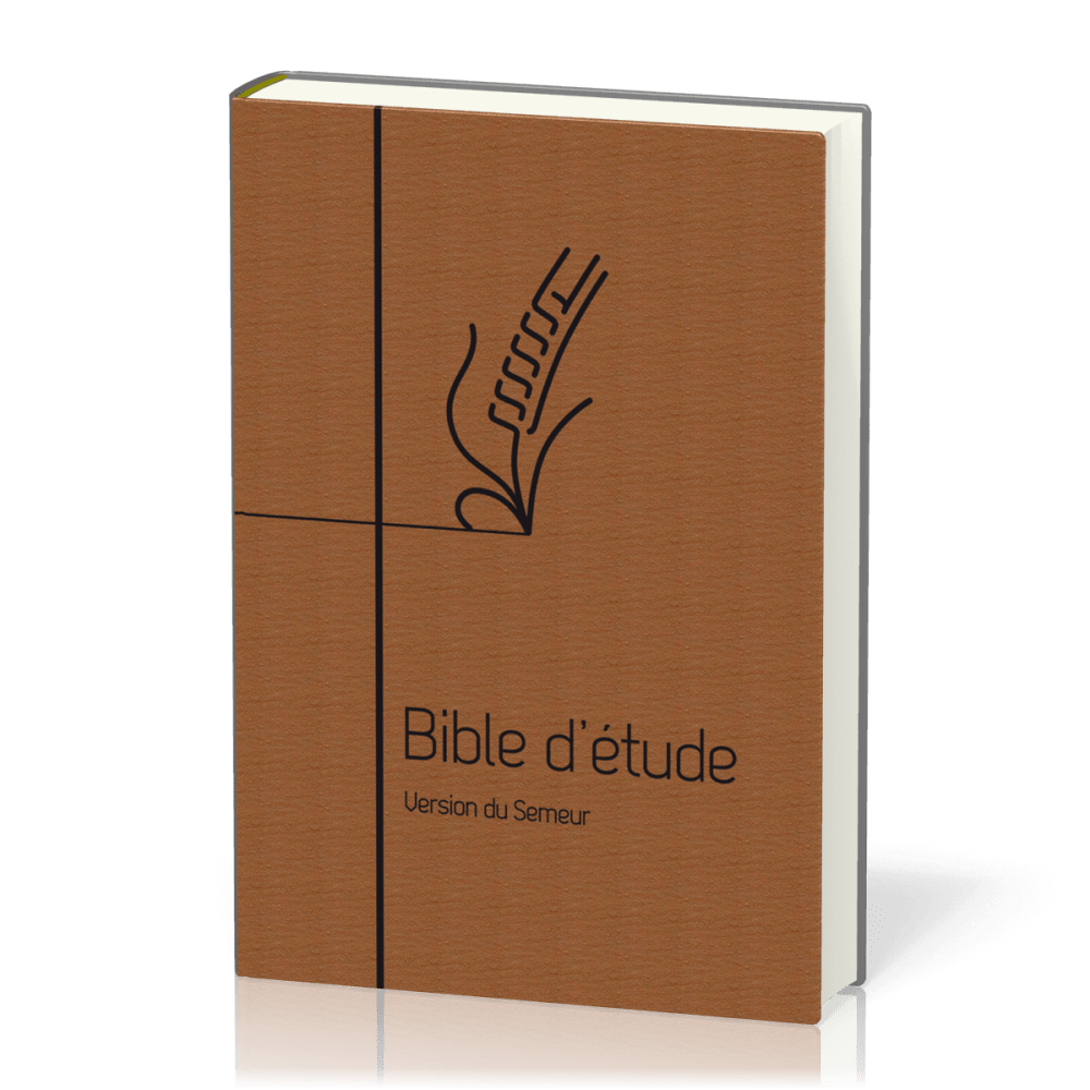 Bible Semeur Etude souple textile brun