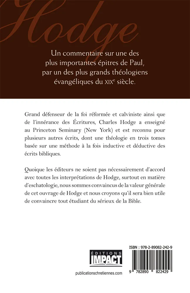 Romains - Volume 1 (chapitres 1-5)