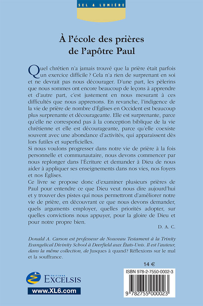 Prière renouvelée, La