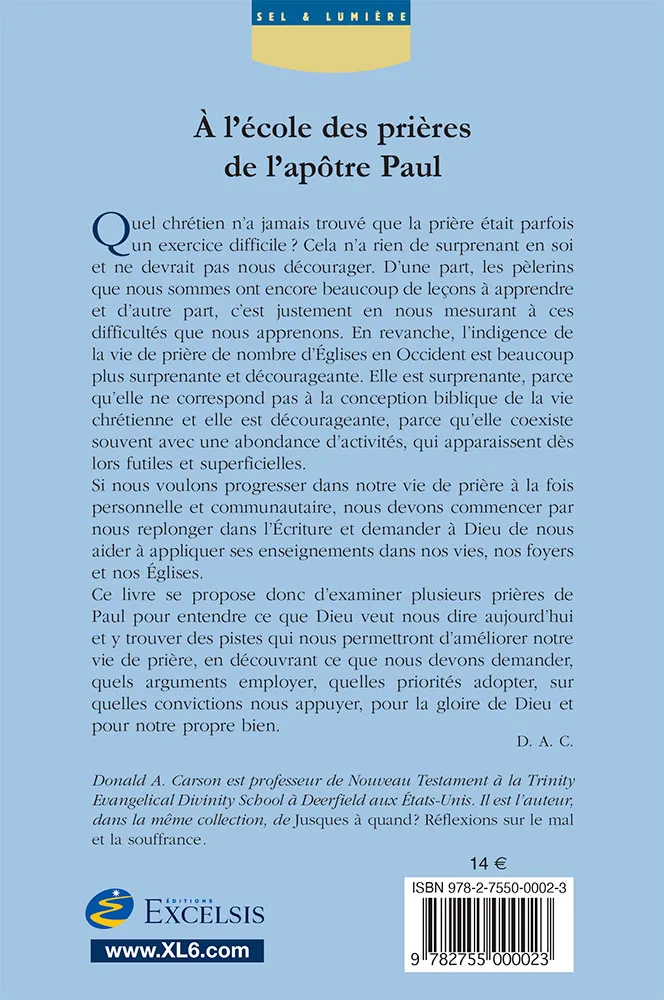 Prière renouvelée, La