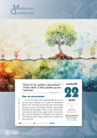 Calendrier - Méditations quotidiennes - mural