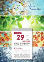 Calendrier - Vivre aujourd'hui - mural