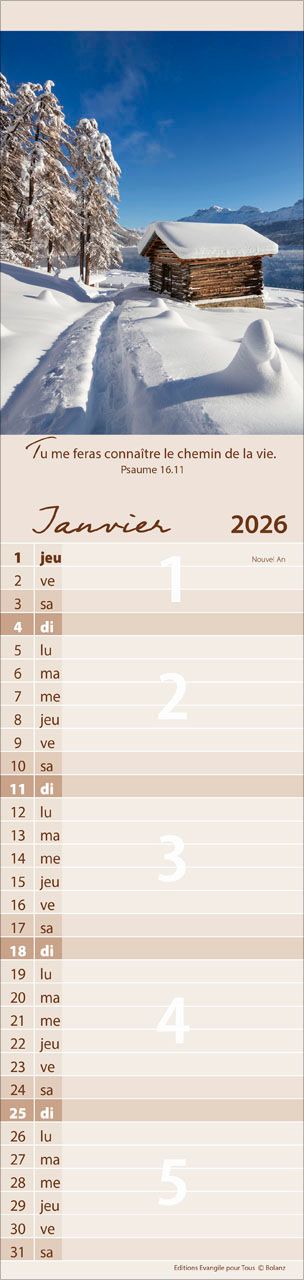 Calendrier - Pour Tous - Paysages