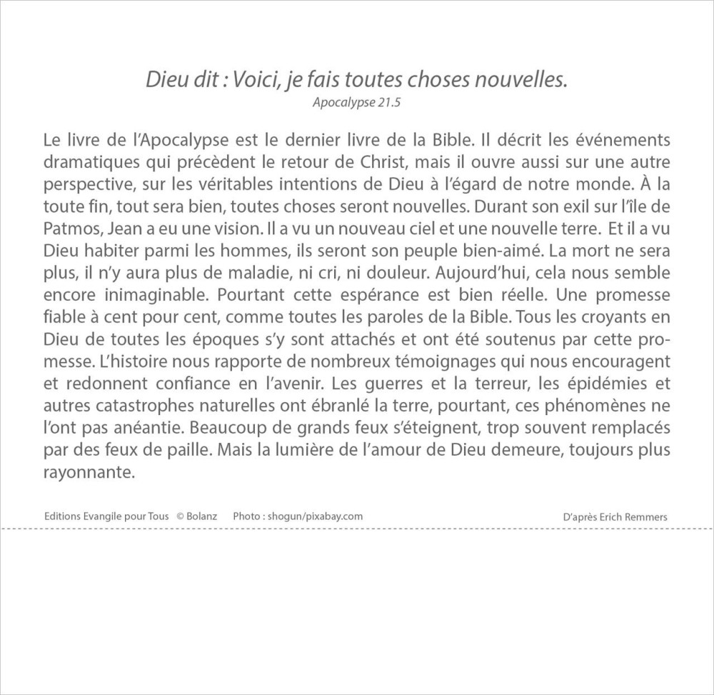 Calendrier - Vivre avec méditations