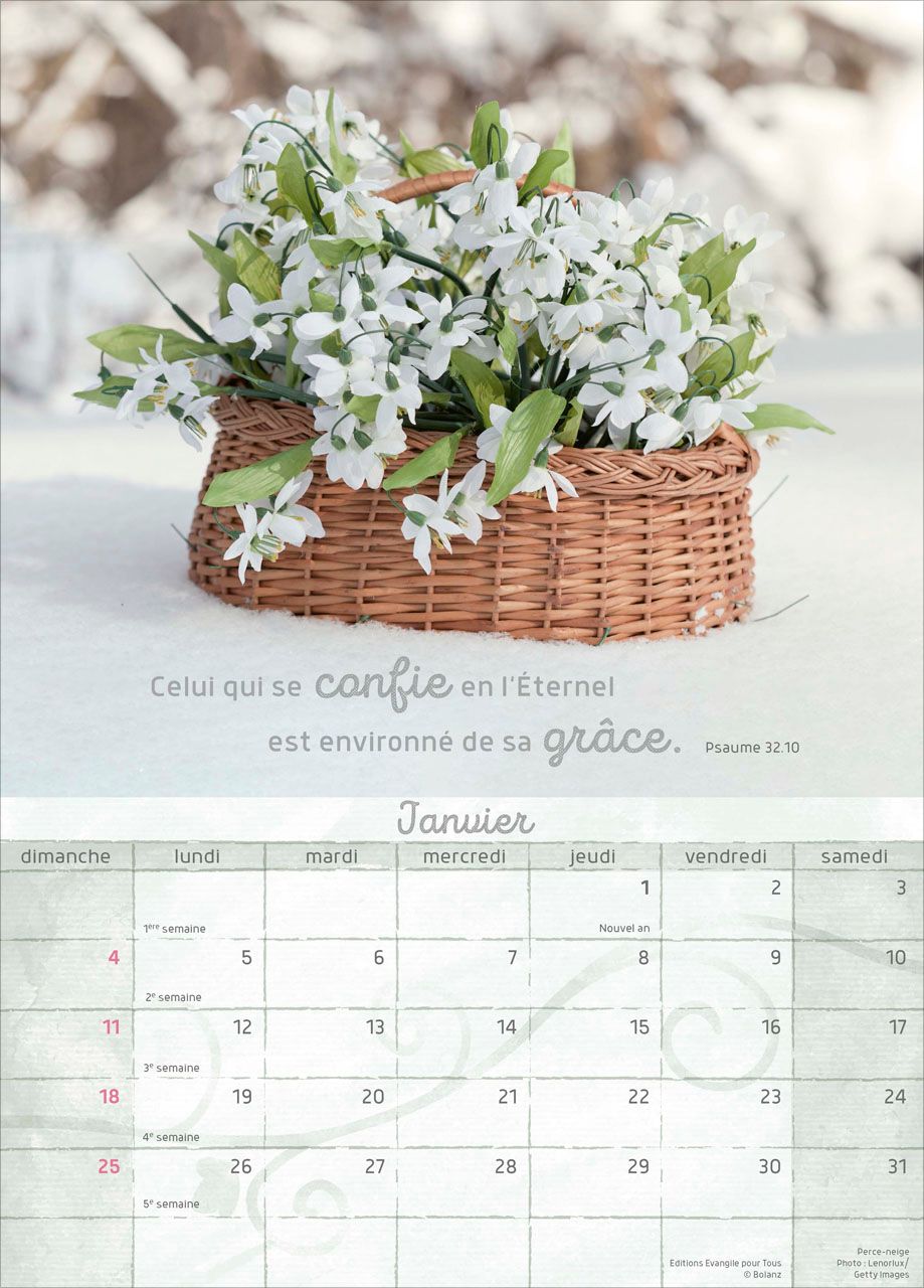 Calendrier - Moments de joie