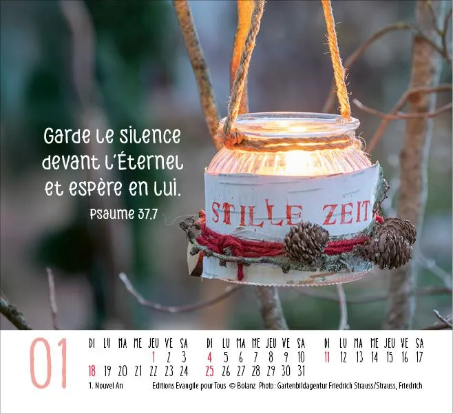 Calendrier - mini art de vivre