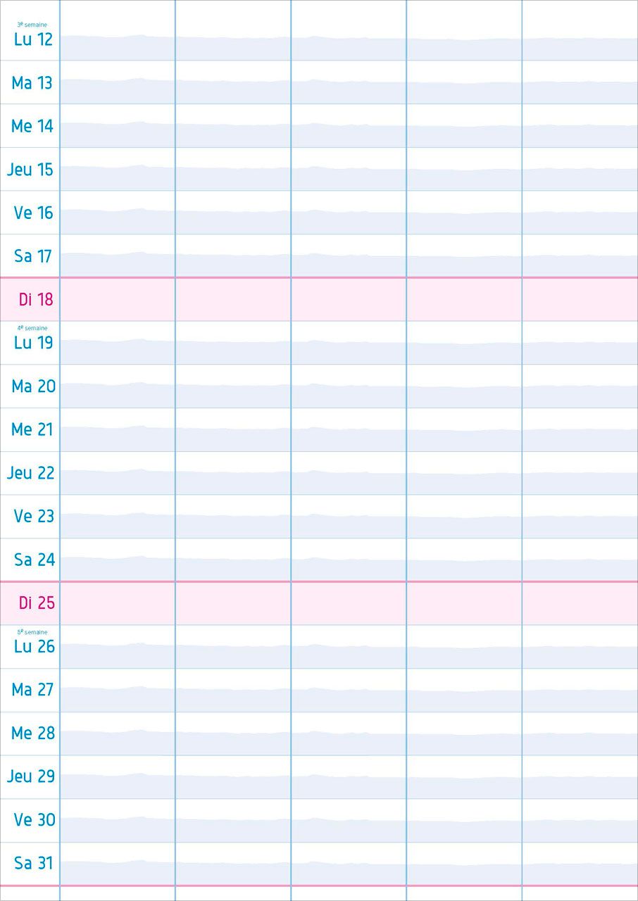 Calendrier - Multiplanning