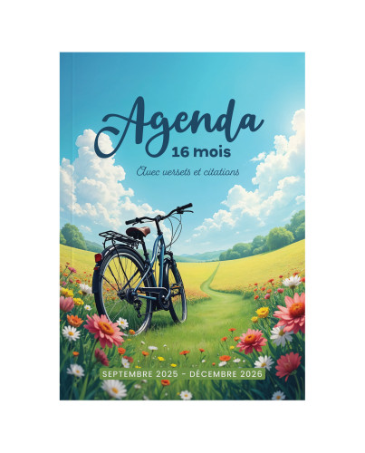 Agenda 16 mois avec verset et citations
