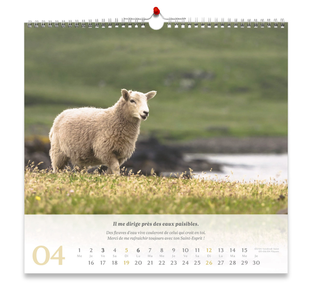 Calendrier - Psaumes 23 (grand format)