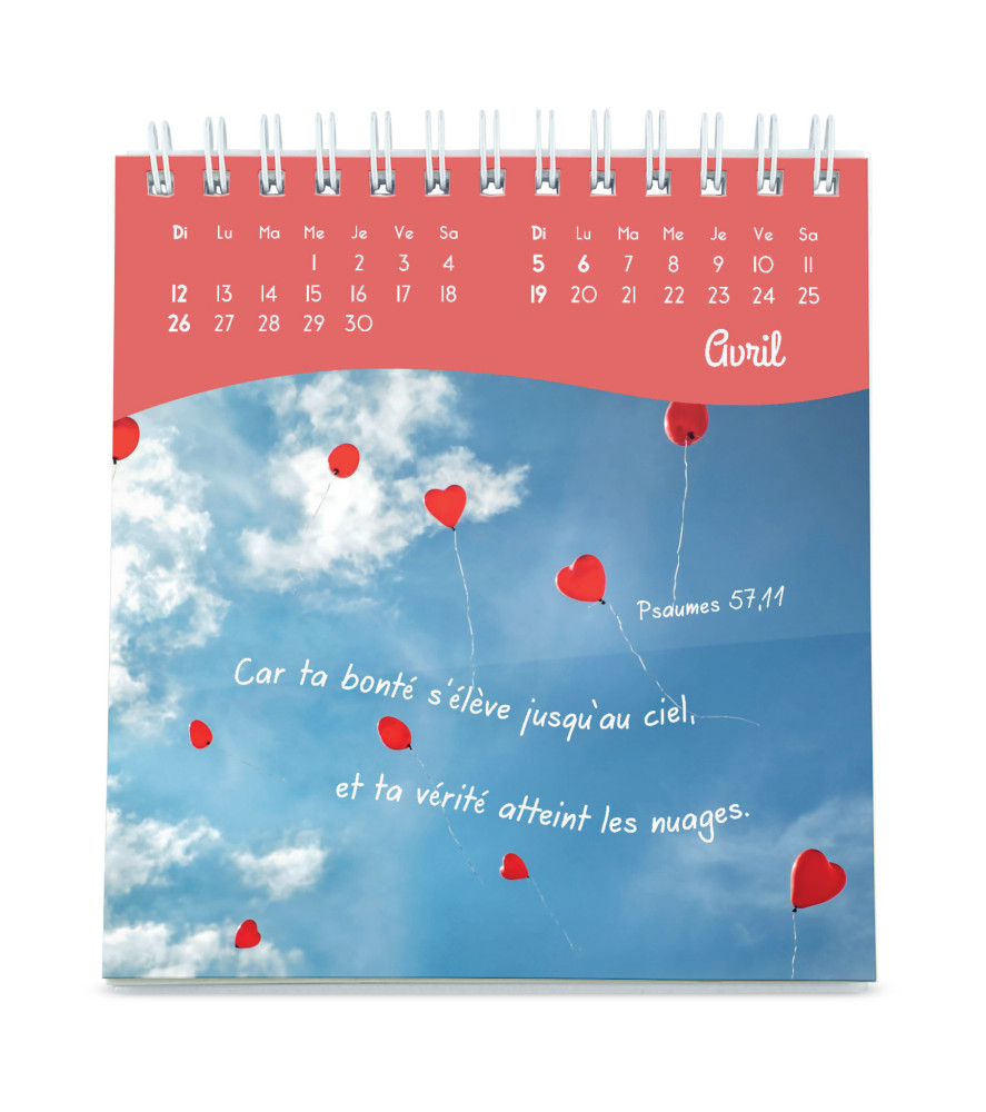 Calendrier - De tout coeur ...