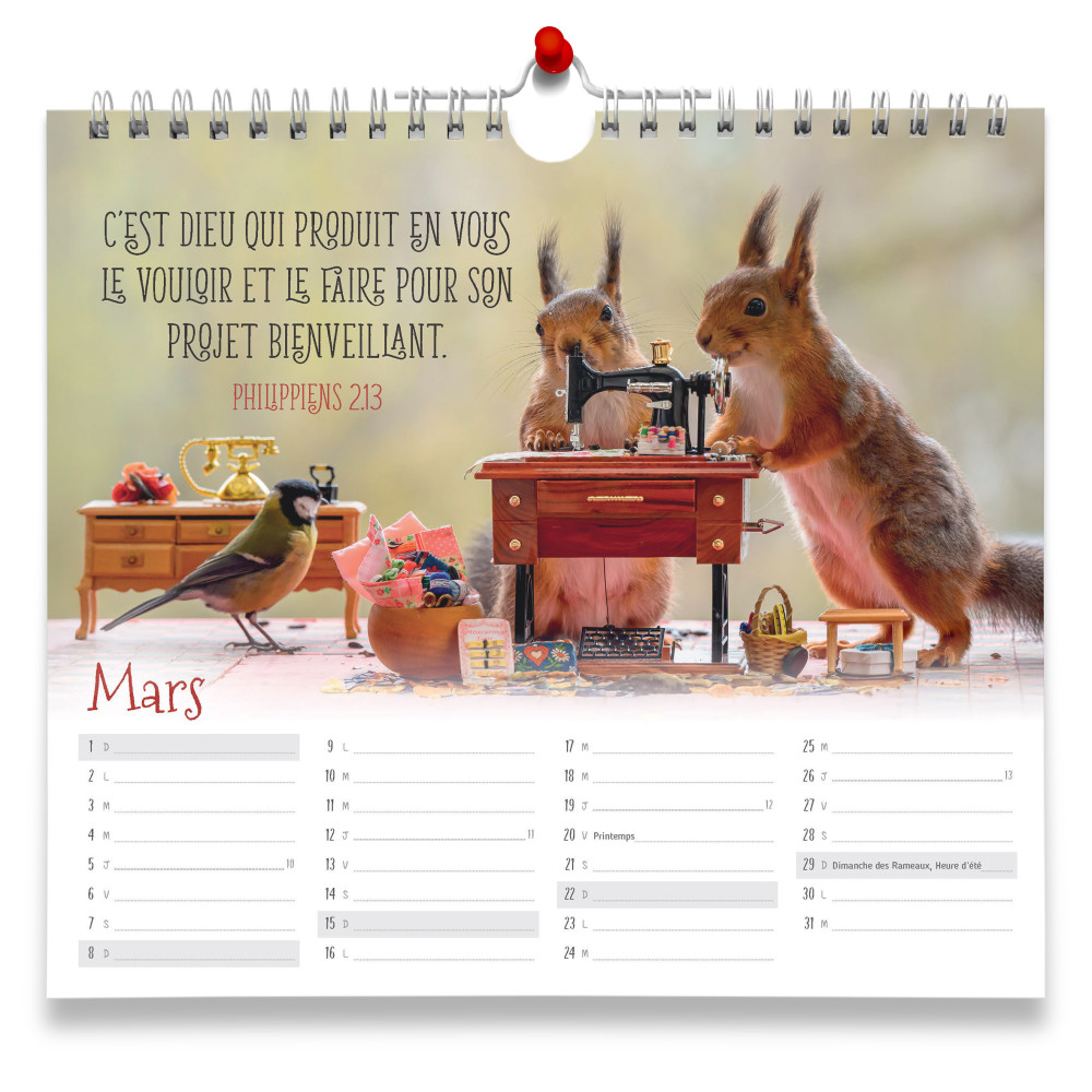 Calendrier - Tu prends soin de moi