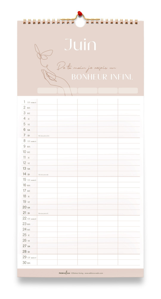 Calendrier - Familial