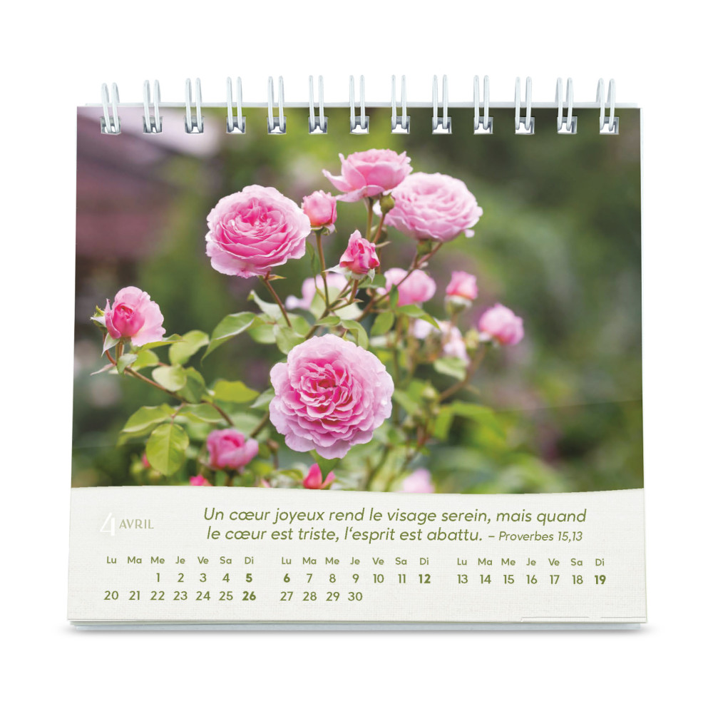 Calendrier - Roses (petit format)