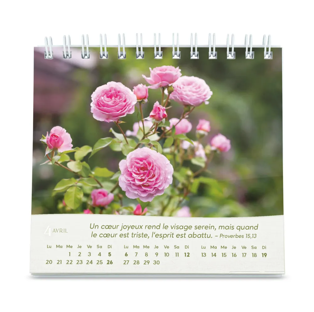 Calendrier - Roses (petit format)