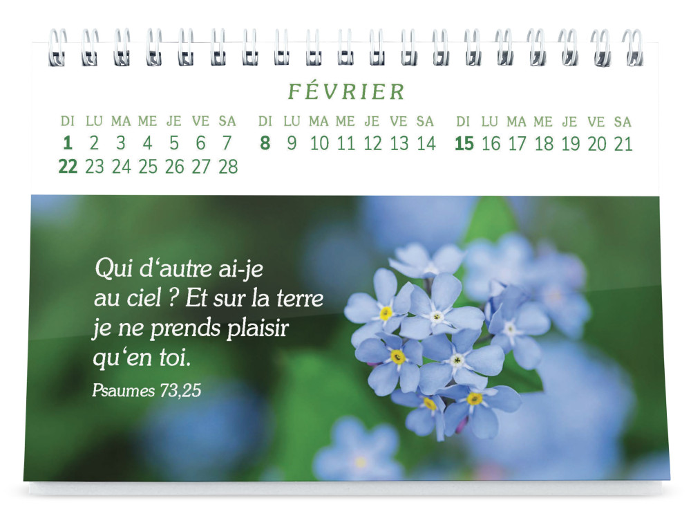 Calendrier - Plaisir d'offrir - Gros caractères