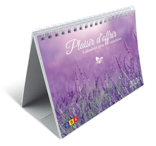 Calendrier - Plaisir d'offrir - Gros caractères
