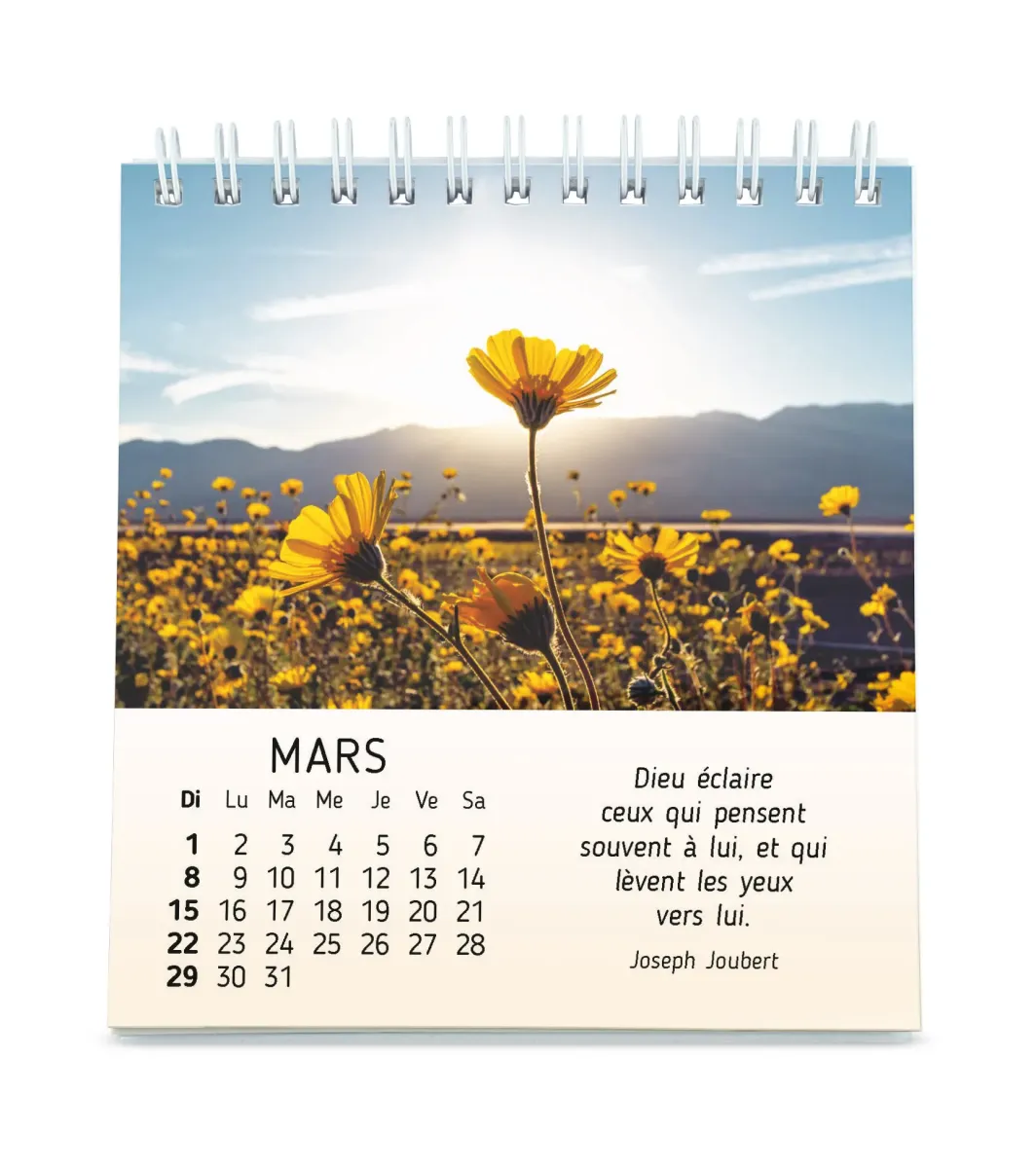 Calendrier - Au coeur du jour