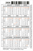 Calendrier carte - mer