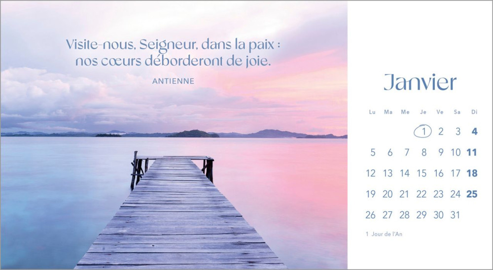 Calendrier - Souffle de vie