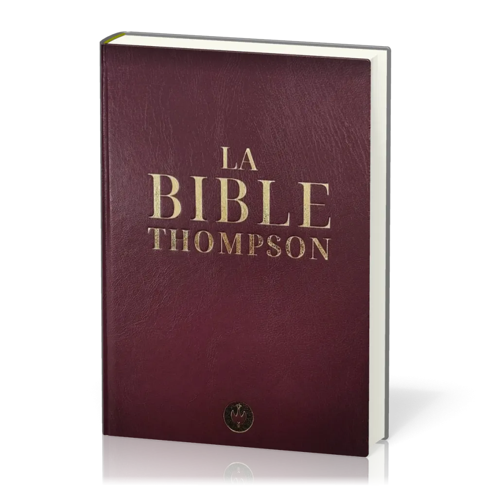 Bible Colombe Thompson rigide grenat