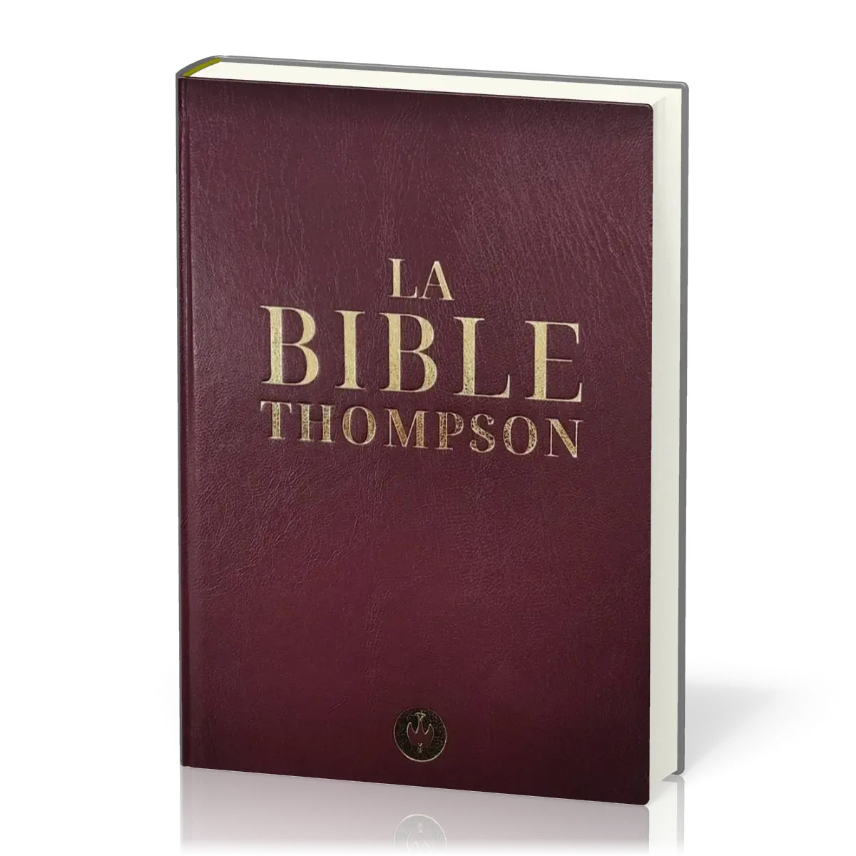 Bible Colombe Thompson rigide grenat