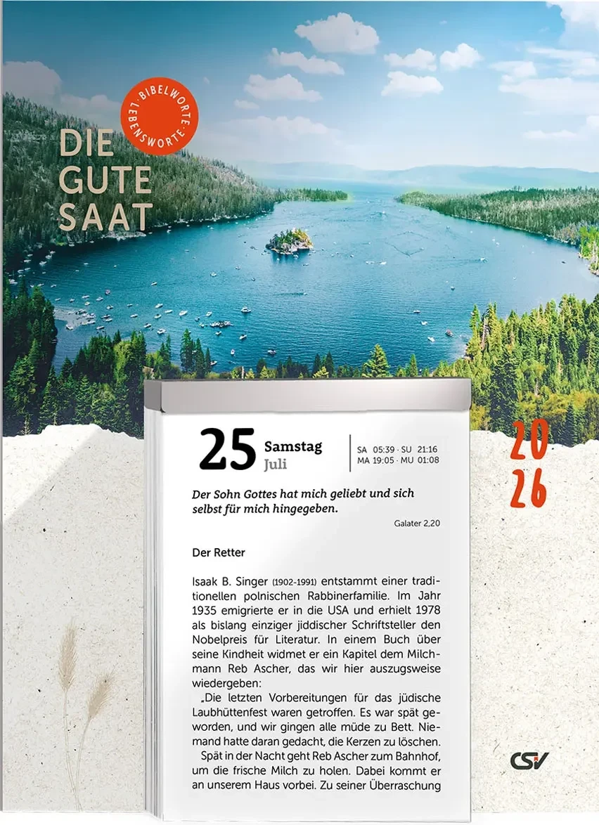 Calendrier Bonne Semence bloc et plaque (allemand)